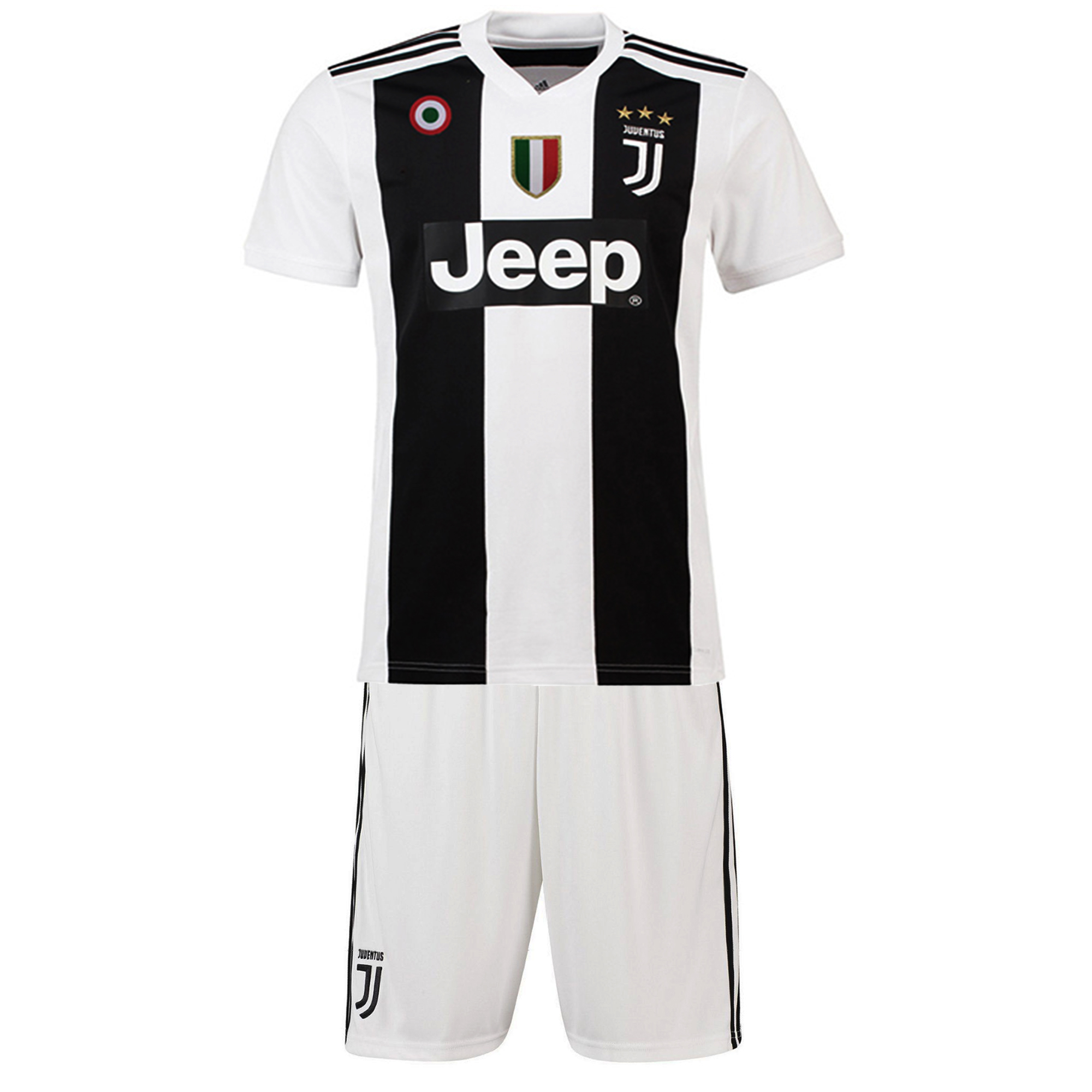 پیراهن و شورت ورزشی مردانه طرح یوونتوس مدل 2018/19