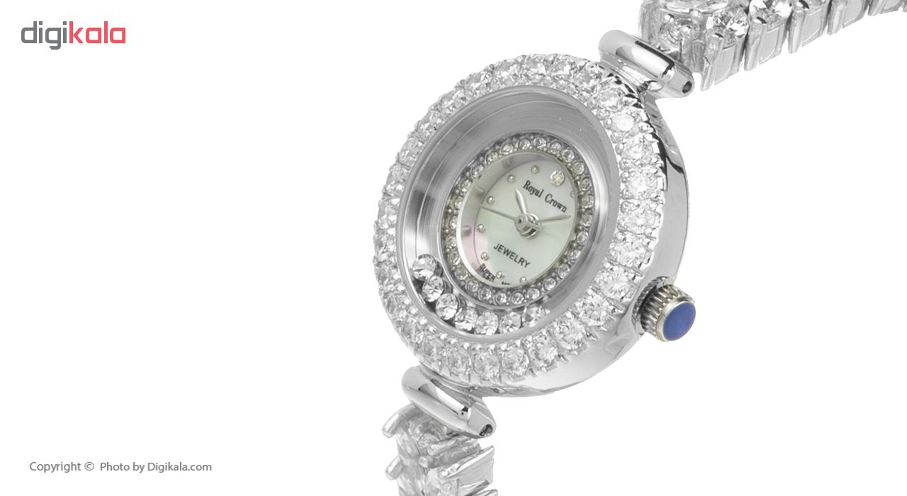 ساعت مچی عقربه ای نقره زنانه رویال کرون مدل RC5308-1