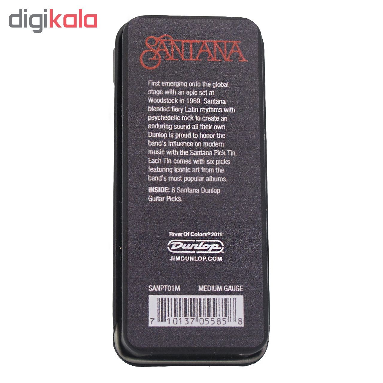  پیک گیتار دانلوپ مدل SANTANA SANPT01M بسته6عددی