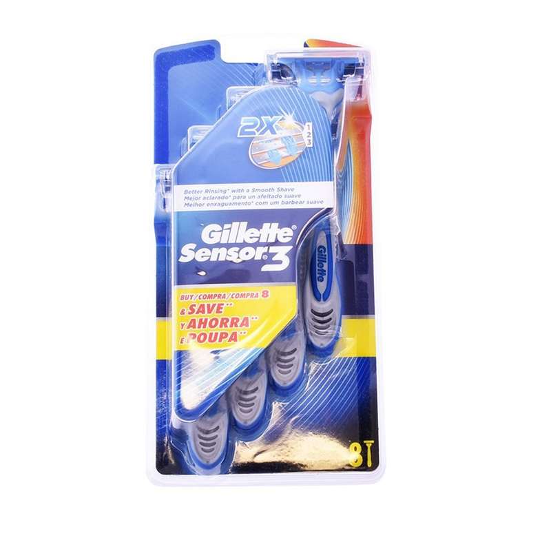 خودتراش ژیلت مدل SENSOR 3 بسته 8 عددی خودتراش ژیلت مدل SENSOR 3 بسته 8 عددی