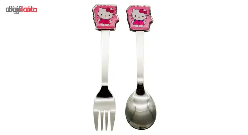 قاشق و چنگال کودک طرح کیتی