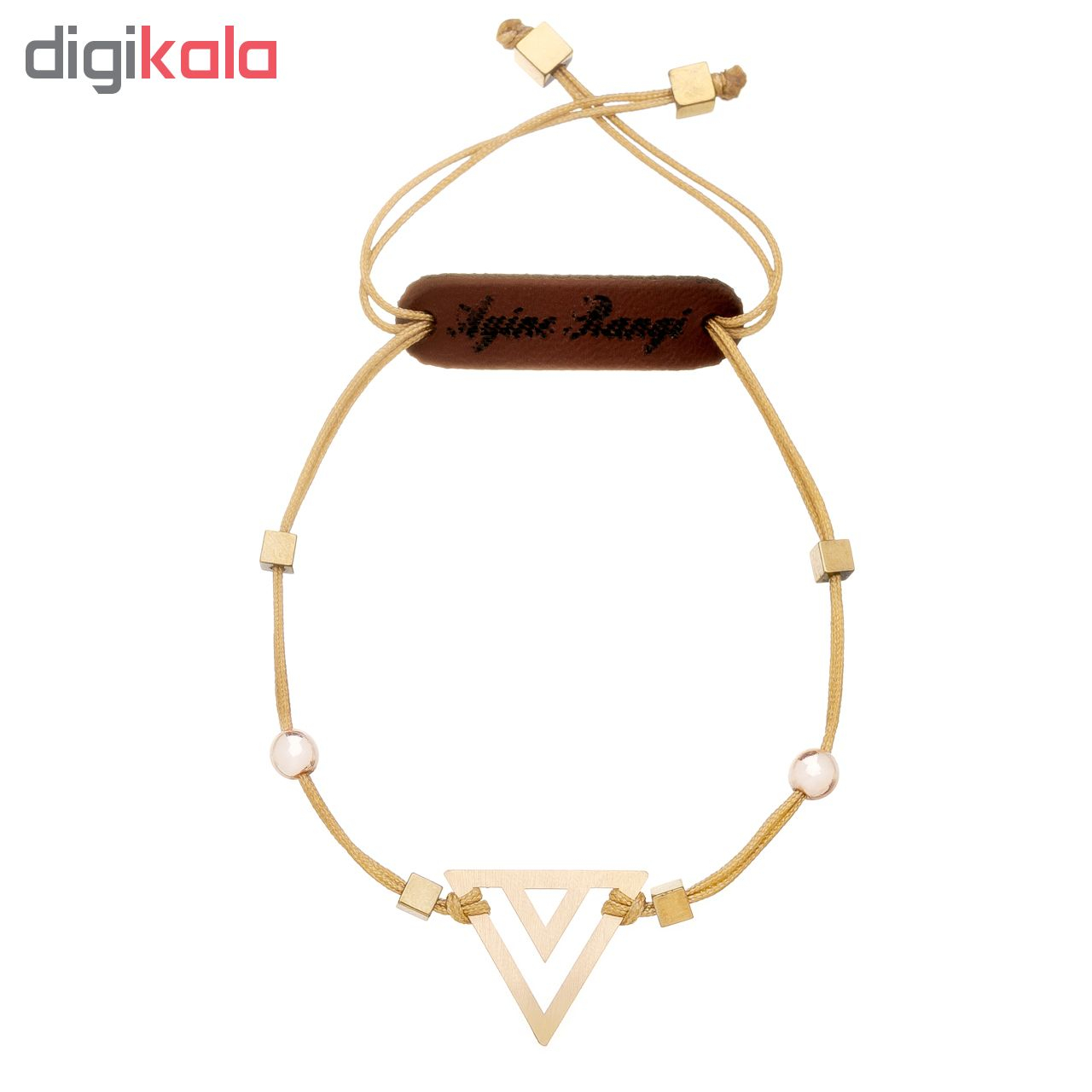 دستبند طلا 18 عیار آیینه رنگی طرح مثلث کد AR-H02