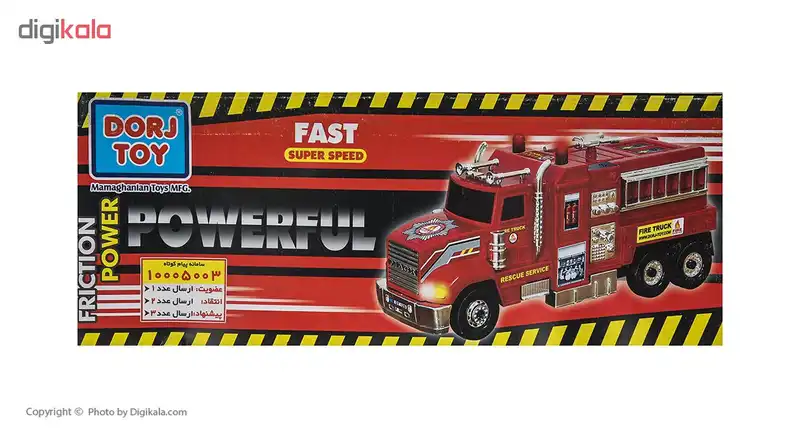 ماشین آتش نشانی اسباب بازی دورج توی طرح Fire Truck