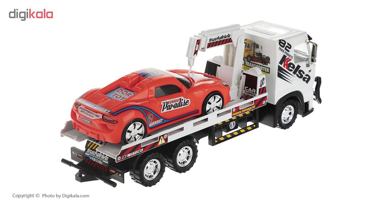 جرثقیل اسباب بازی دورج توی مدل Tow Truck مجموعه 2 عددی -  - 4