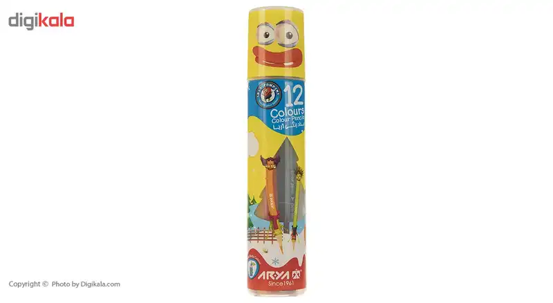 مداد رنگی 12 رنگ آریا مدل 3051