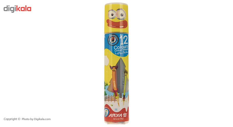 مداد رنگی 12 رنگ آریا مدل 3051