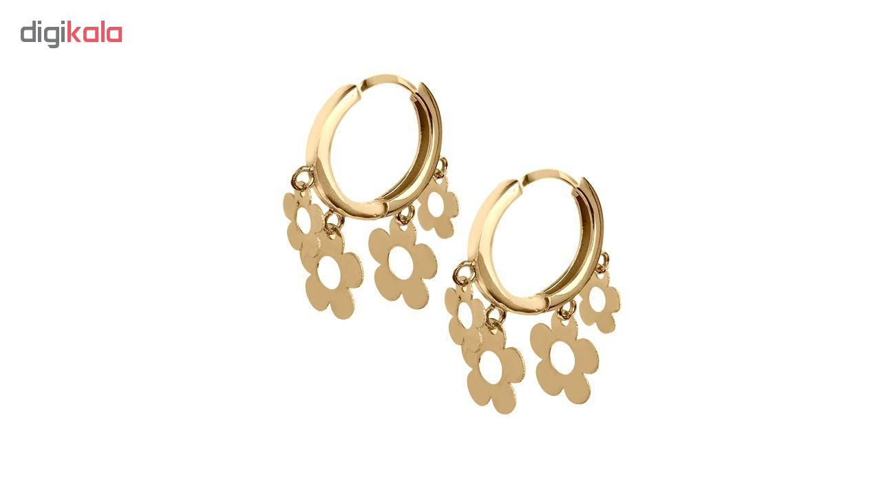 گوشواره طلا 18 عیار گالری مرجان مدل 0887