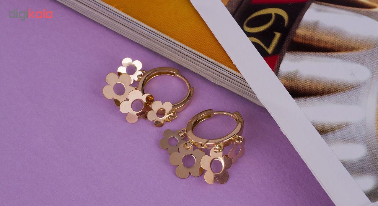 گوشواره طلا 18 عیار گالری مرجان مدل 0887