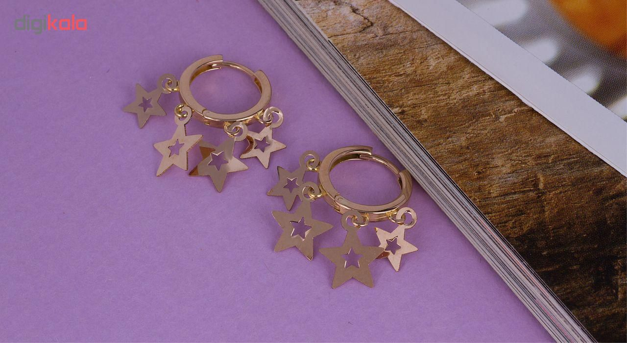 گوشواره طلا 18 عیار گالری مرجان مدل 0892