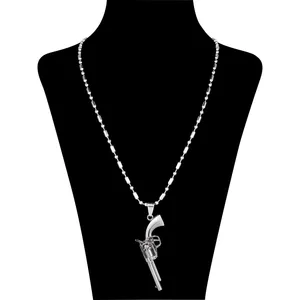 گردنبند مردانه طرح تفنگ کد 15