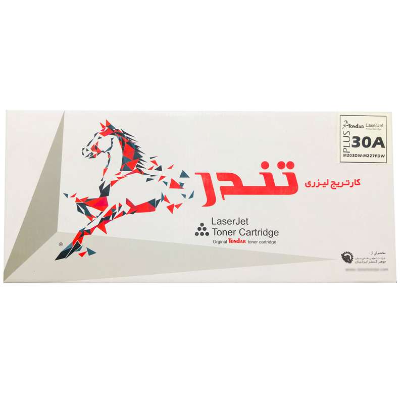 تونر HP مشکی تندر مدل 30A Plus ظرفیت16000برگی دوسال گارانتی تعویض کد8095