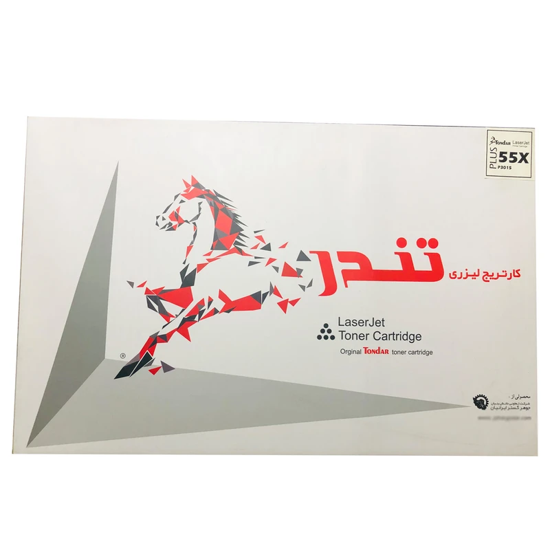 تونر HP مشکی تندر مدل 55X Plus ظرفیت12500برگی دوسال گارانتی تعویض کد8087