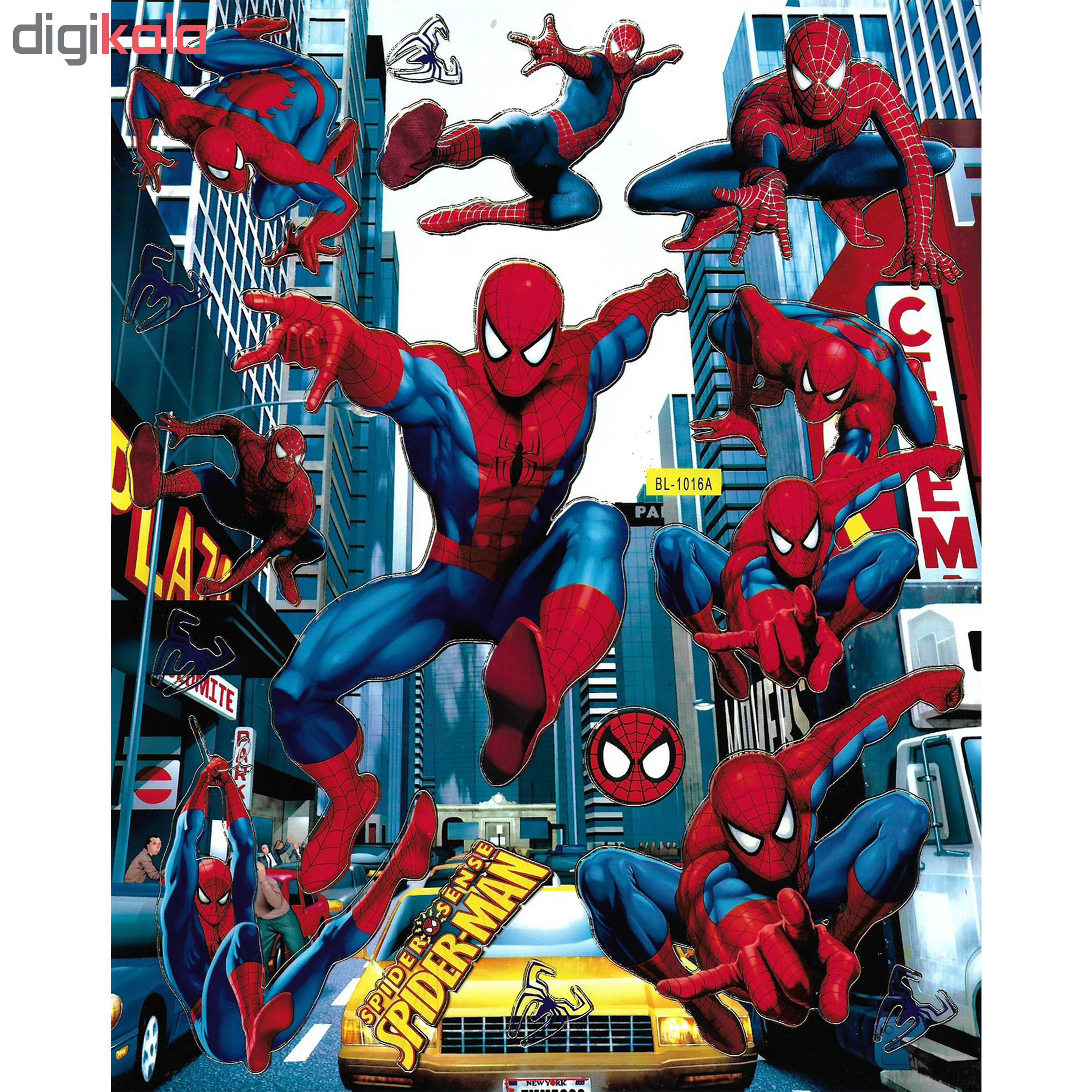 استیکر کودک طرح مرد عنکبوتی مدل spider man -B 1016