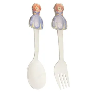 قاشق و چنگال غذا خوری کودک کد 3151 بسته 2 عددی