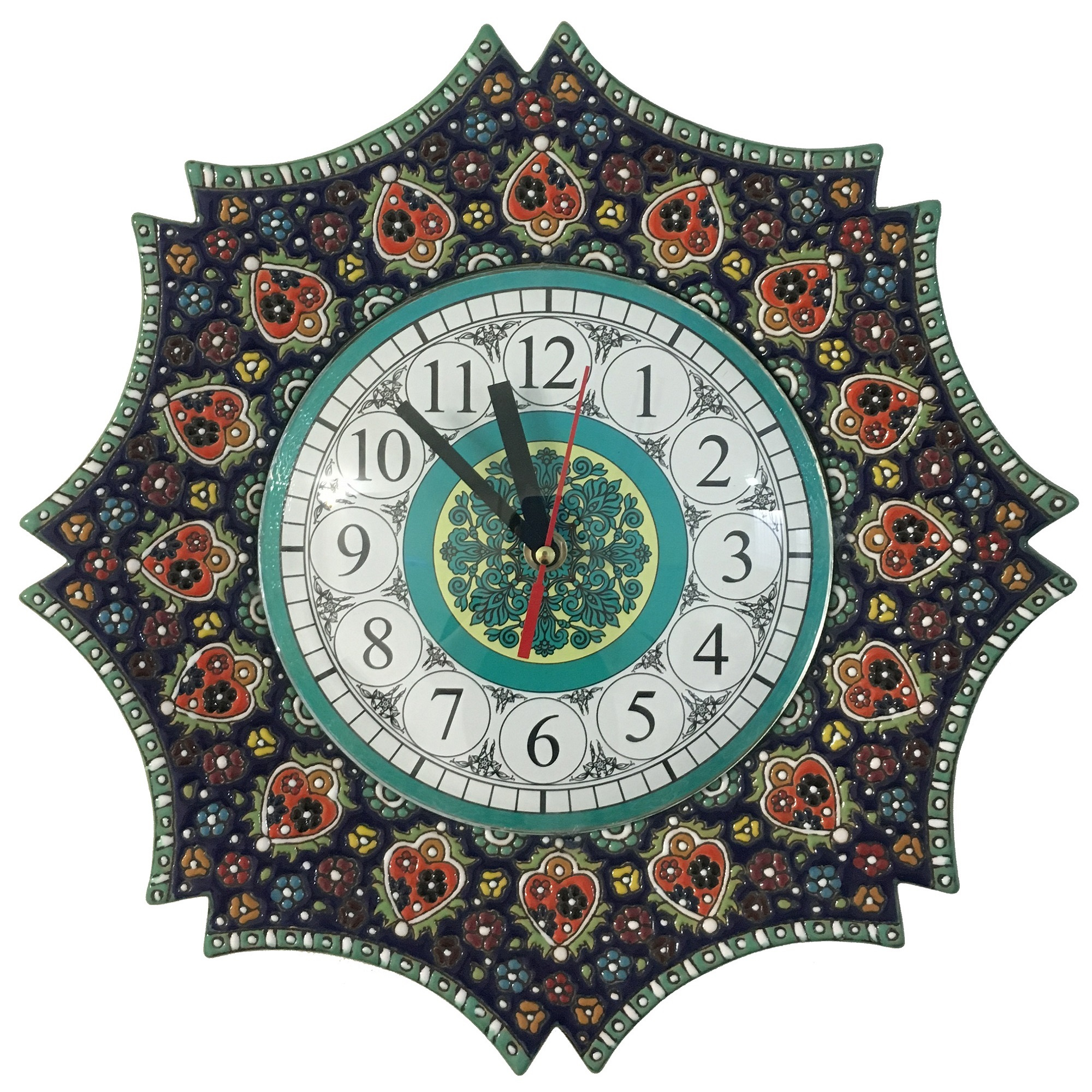 ساعت دیواری میناکاری کد 003