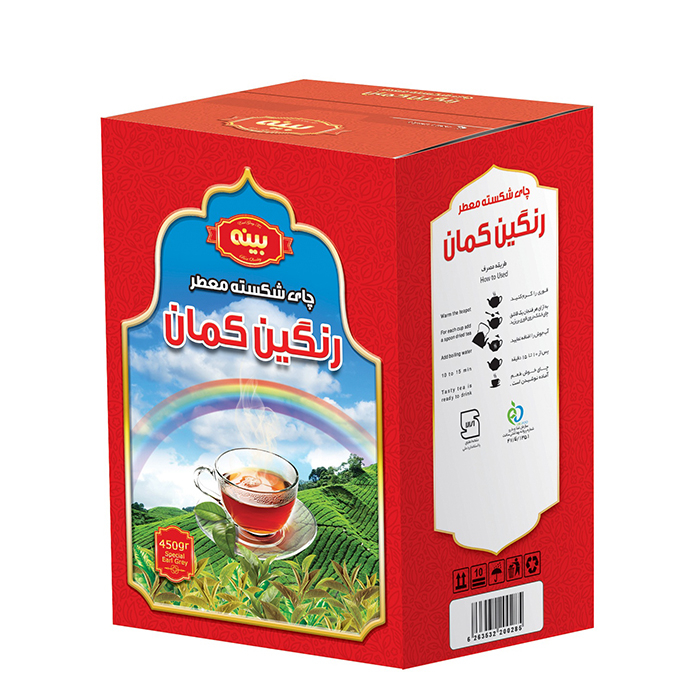 چای سیاه شکسته معطر بینه مقدار 450 گرم