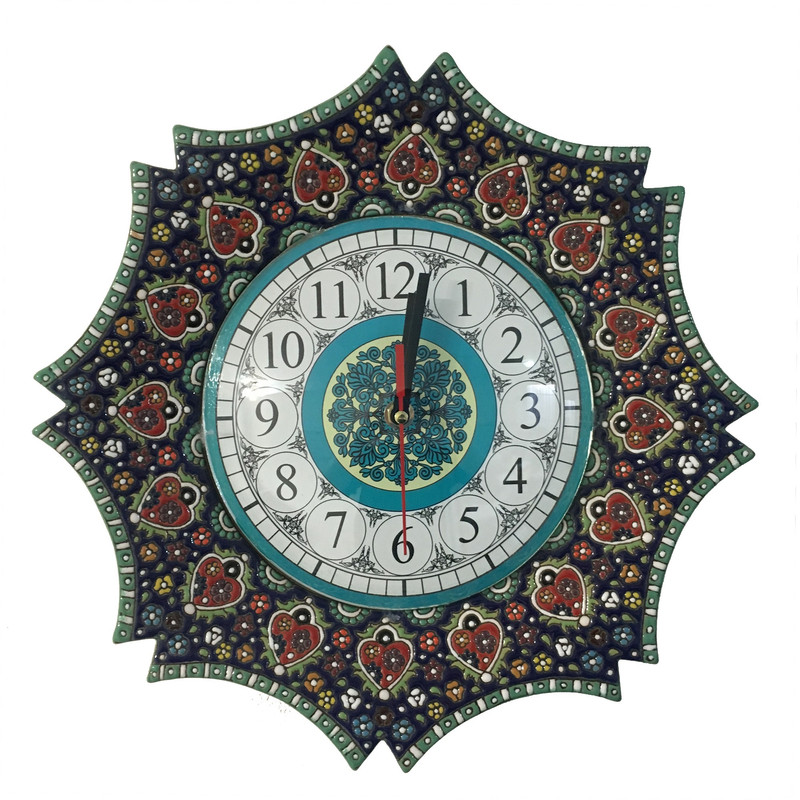 ساعت دیواری میناکاری کد 005