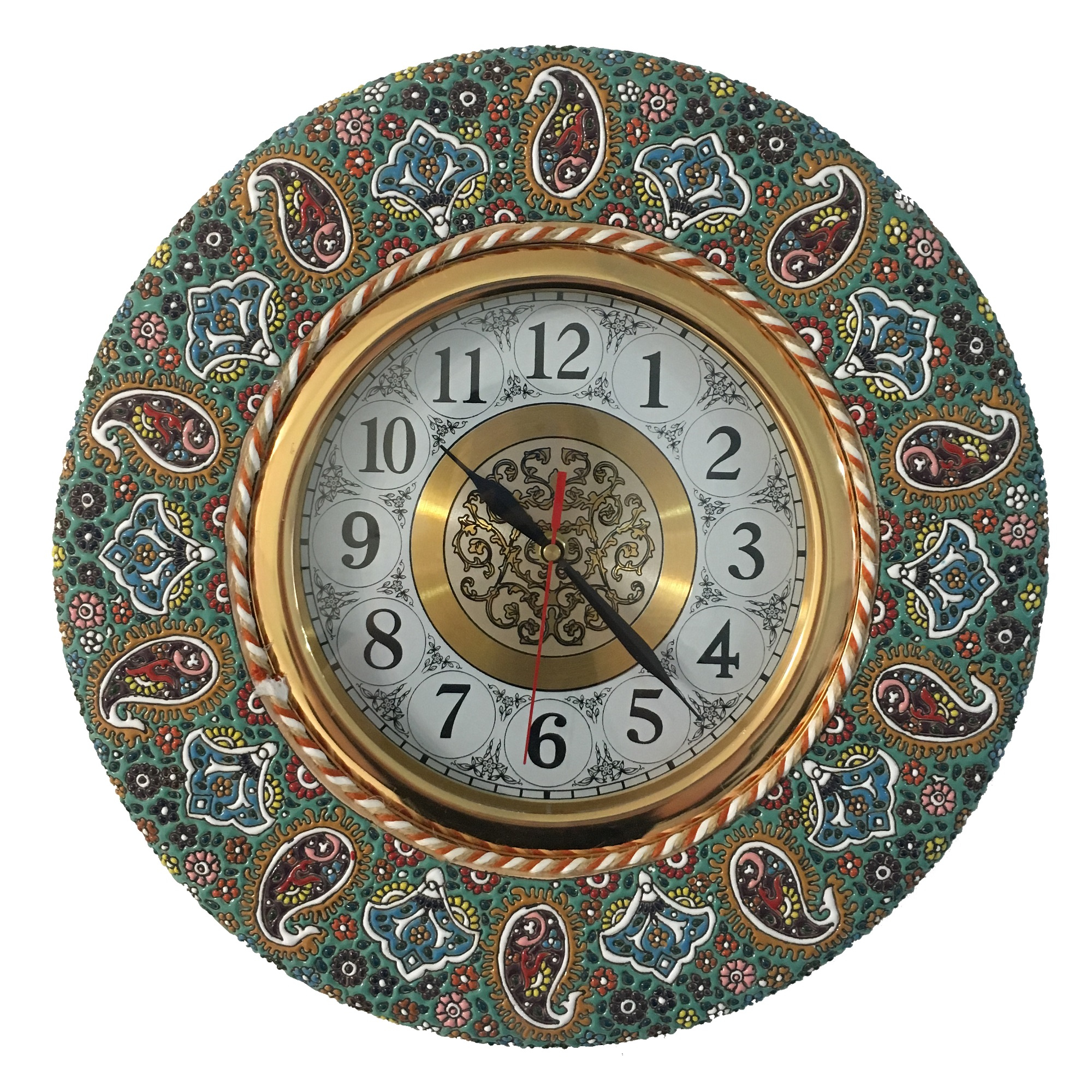 ساعت دیواری میناکاری کد 006