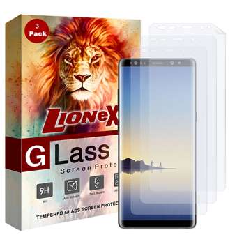 محافظ صفحه نمایش نانو لایونکس مدل FSP مناسب برای گوشی موبایل سامسونگ Galaxy Note 8 بسته سه عددی