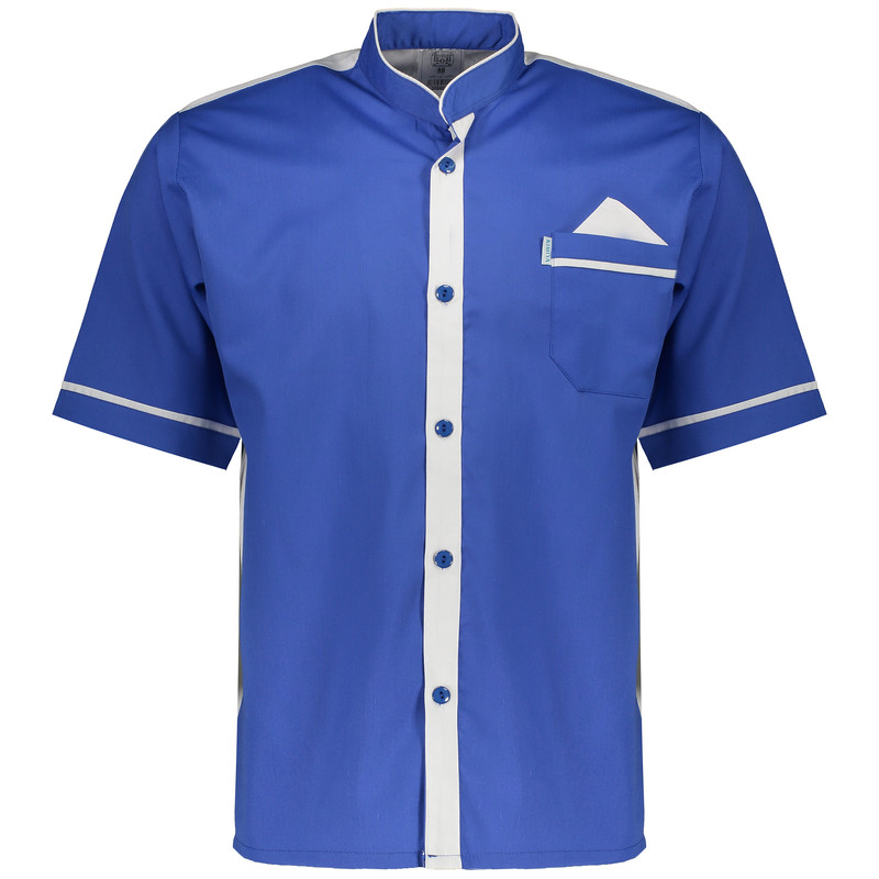 روپوش آشپزی سبلان کد 01 آبی سفید