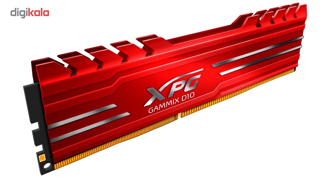 رم دسکتاپ DDR4 تک کاناله 2666 مگاهرتز CL16 ای دیتا مدل XPG GAMMIX D10 ظرفیت 4 گیگابایت main 1 2