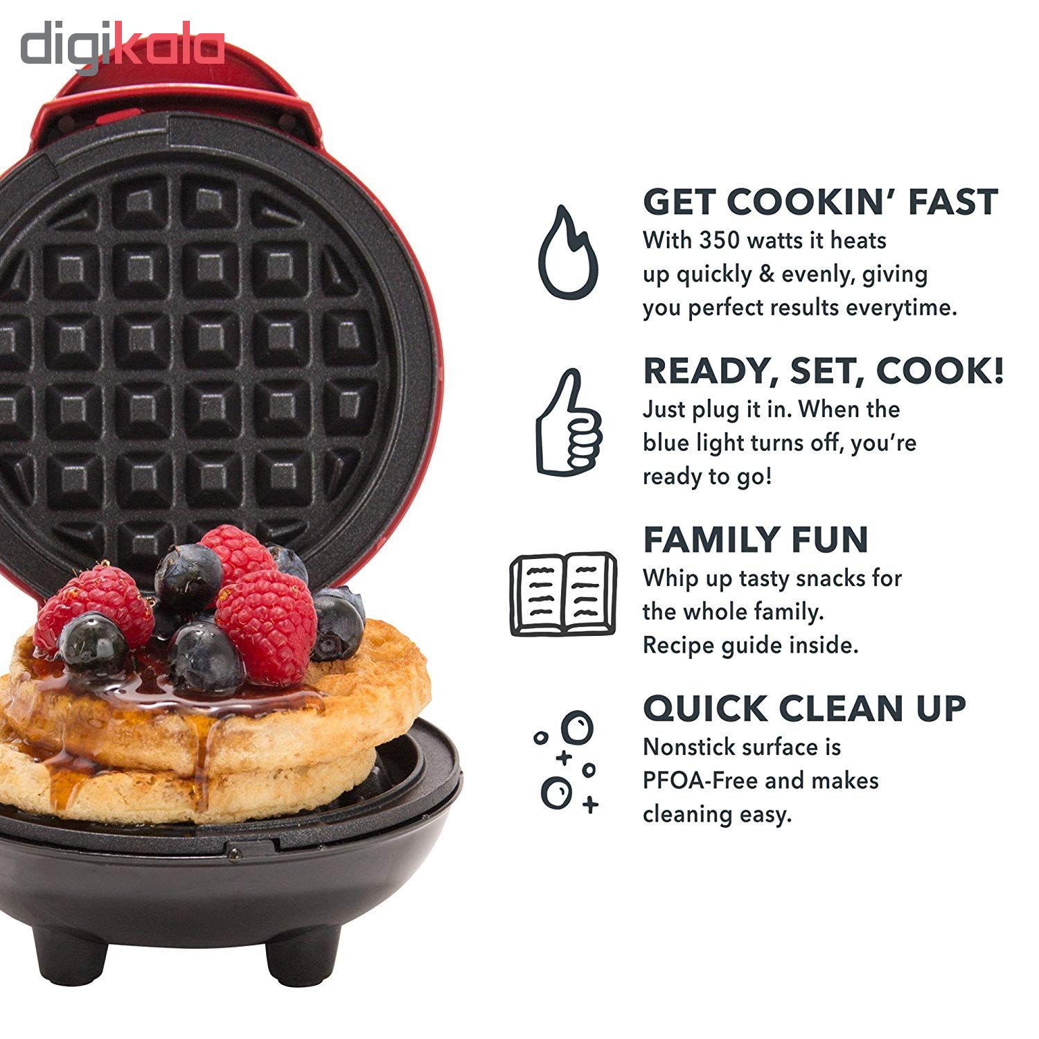 mini waffle maker set