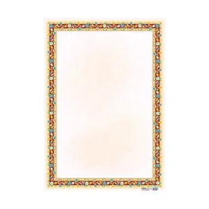 کاغذ تذهیب خانه تذهیب کد 0694 سایز A5 بسته 100 عددی