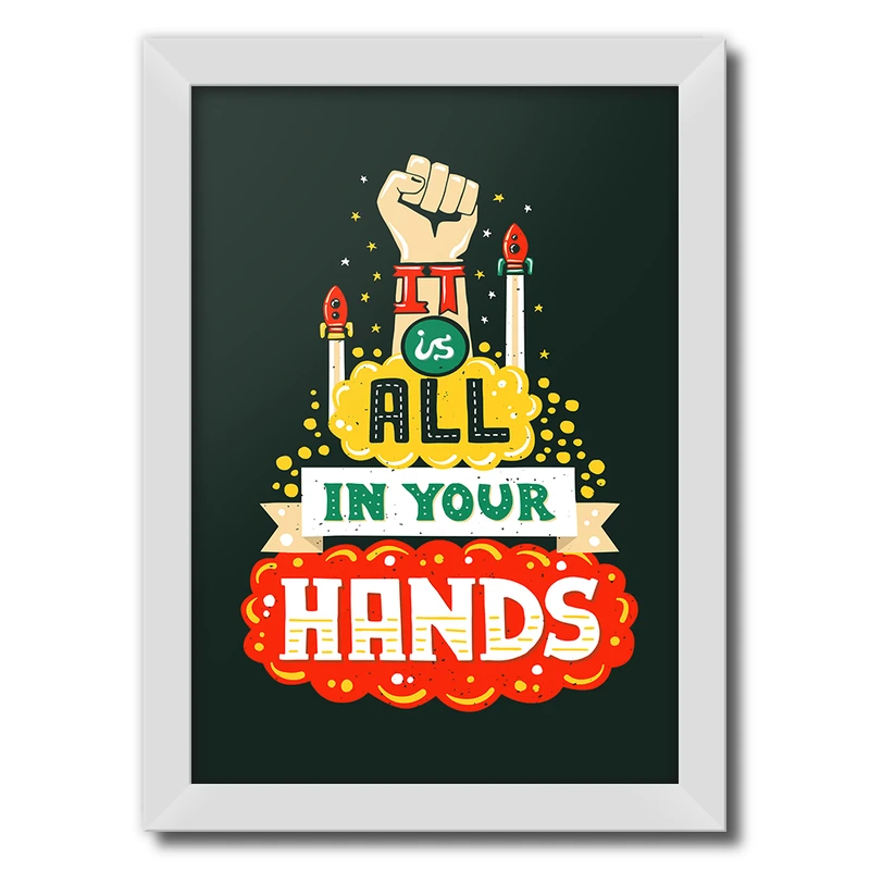 تابلو فنچ آرت طرح All Is In Your Hands کد QT102EW-CO
