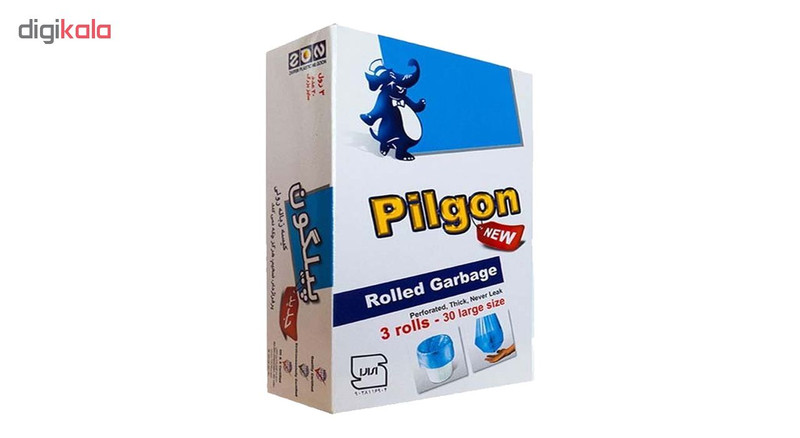 کیسه زباله پیلگون مدل L2 بسته 30 عددی مجموعه 2 عددی کیسه زباله پیلگون مدل L2 بسته 30 عددی مجموعه 2 عددی