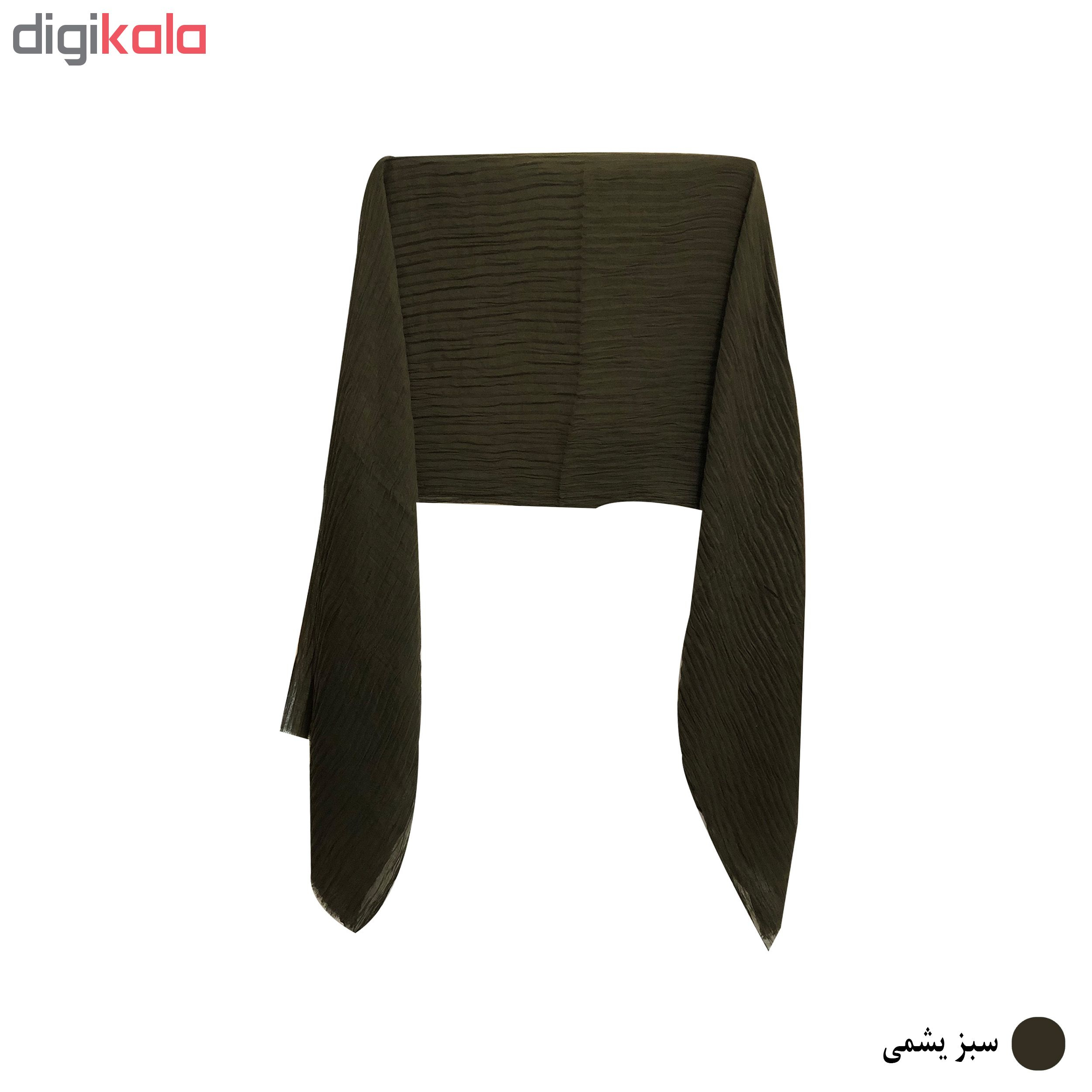 شال زنانه پلیسه نخ پنبه کد P14