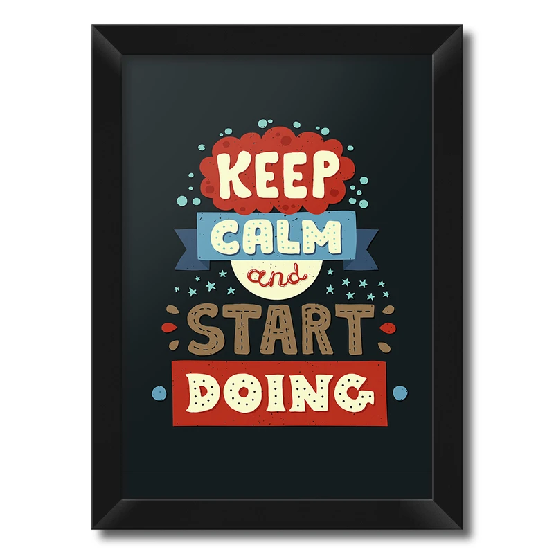 تابلو فنچ آرت طرح Keep Calm کد QT102D