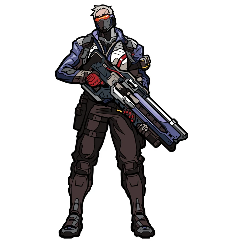 استیکر لپ تاپپ وی وین آرت طرح Soldier 76 کد P124
