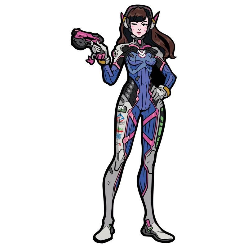 استیکر لپ تاپ وی وین آرت طرح Overwatch D.Va کد P126