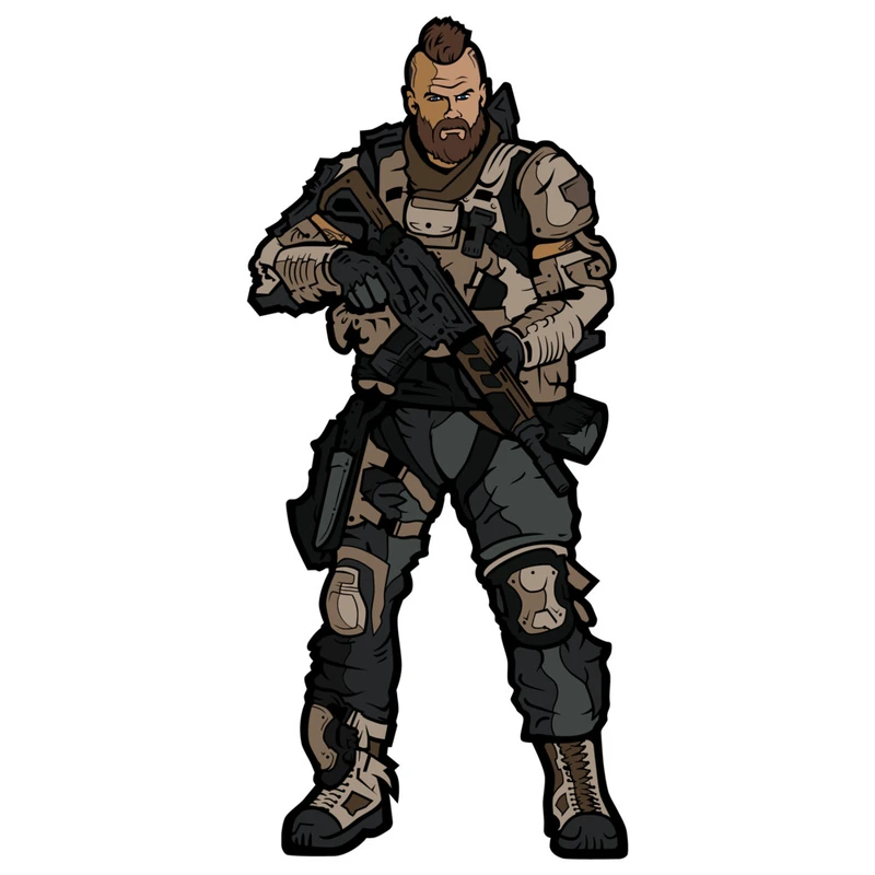 استیکر لپ تاپ وی وین آرت طرح Black Ops 4 Ruin کد P137