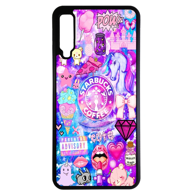 کاور طرح شلوغ کد 10858 مناسب برای گوشی موبایل سامسونگ galaxy a750 / a7 2018