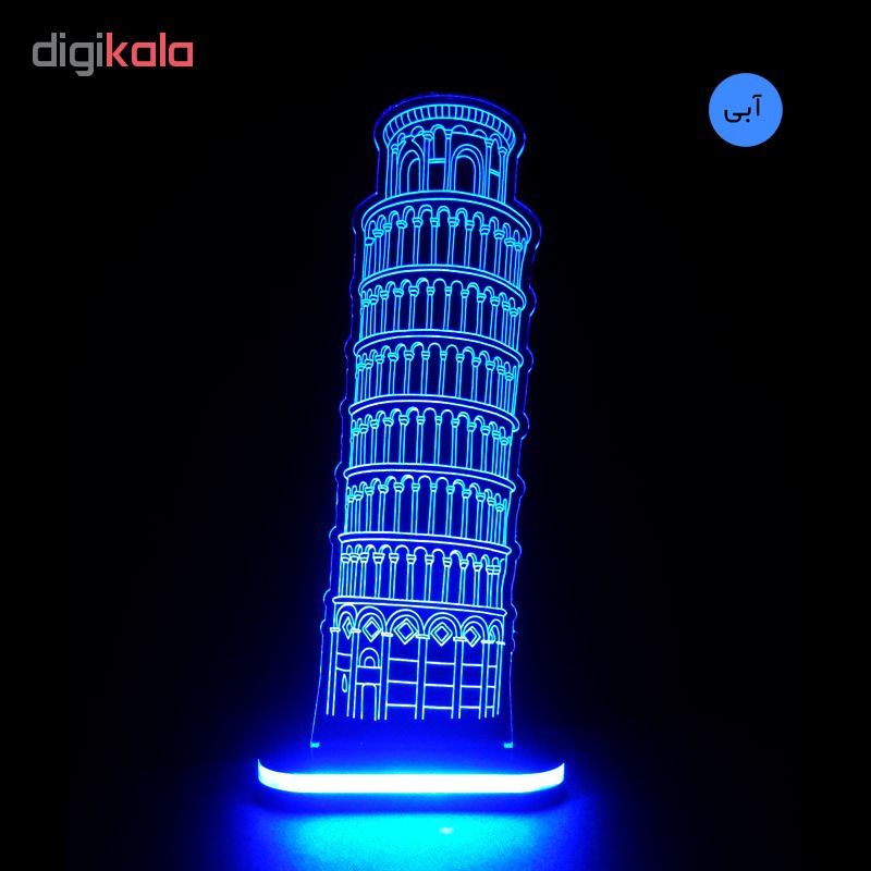 چراغ خواب طرح برج کج پیزا کد 1196