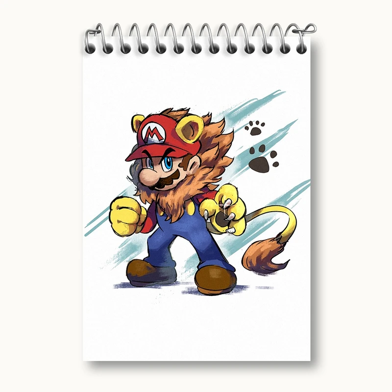 دفتر یادداشت 50 برگ خندالو مدل (Mario) بازی سوپر ماریو کد 31522