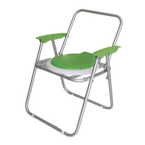 توالت فرنگی تاشو مبله مدل آلومینیومی