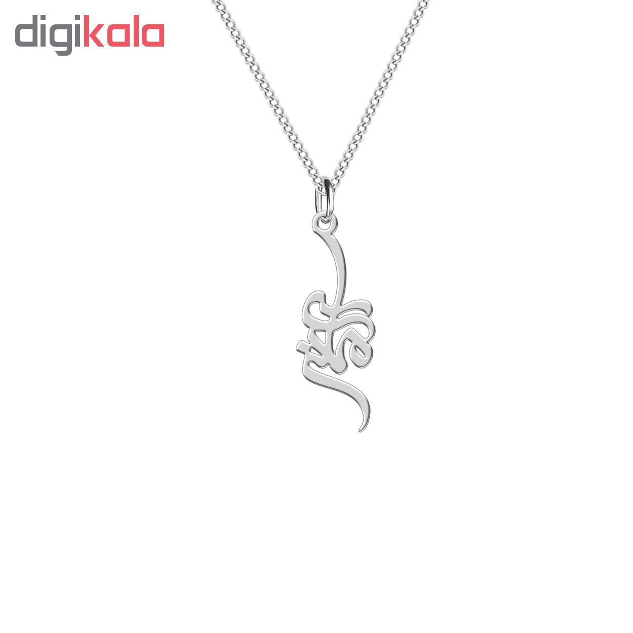 گردنبند نقره زنانه ترمه 1 طرح سمانه کد L356 -  - 2