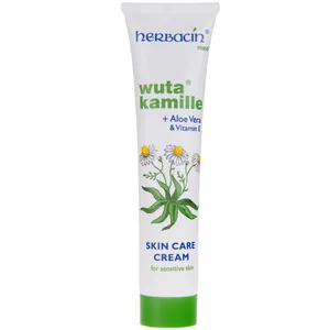 کرم ضد چروک و مرطوب کننده هرباسین مدل Wuta Kamille AloeVera حجم 75 میلی لیتر