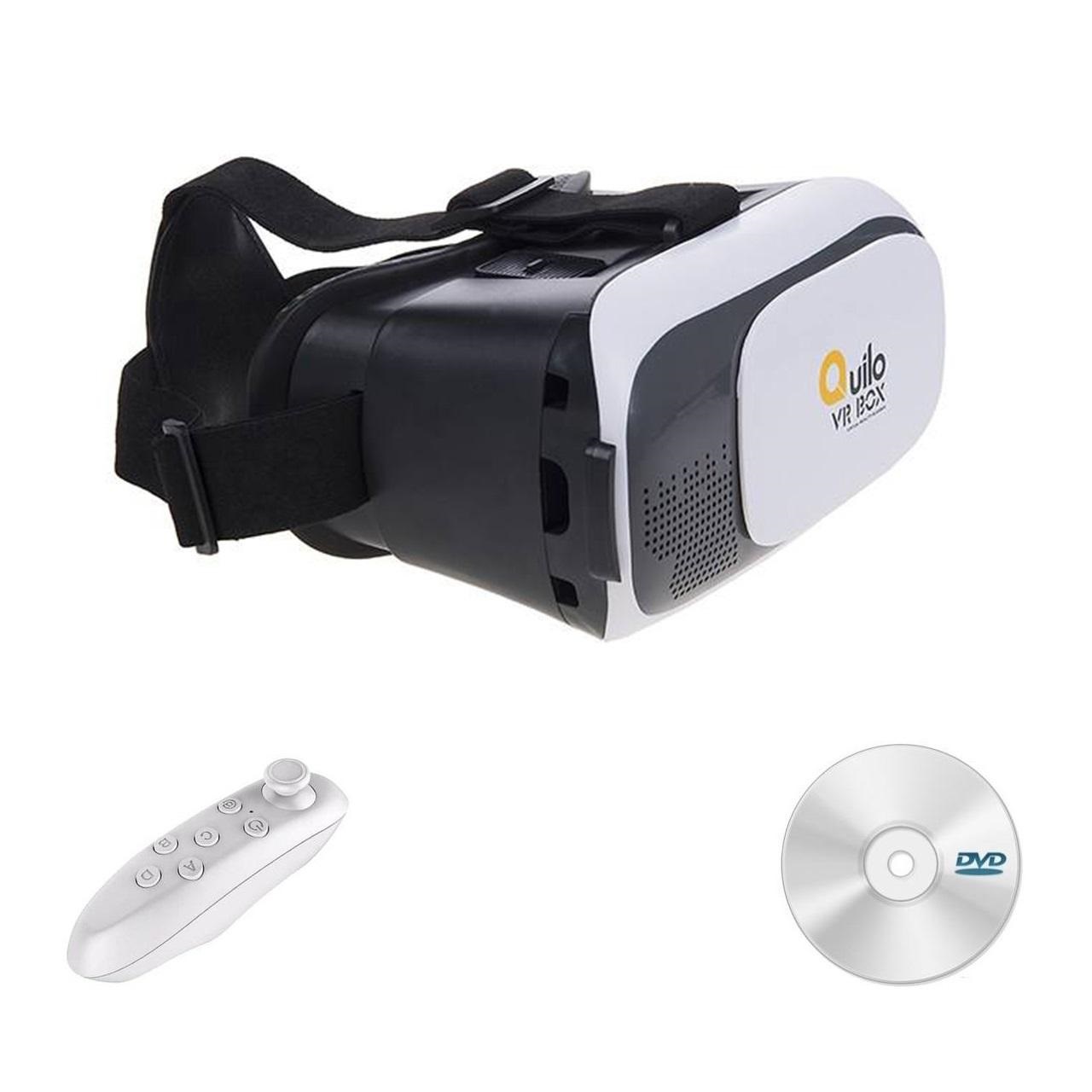 هدست واقعیت مجازی مدل VR Box به همراه ریموت کنترل و DVD نرم افزار
