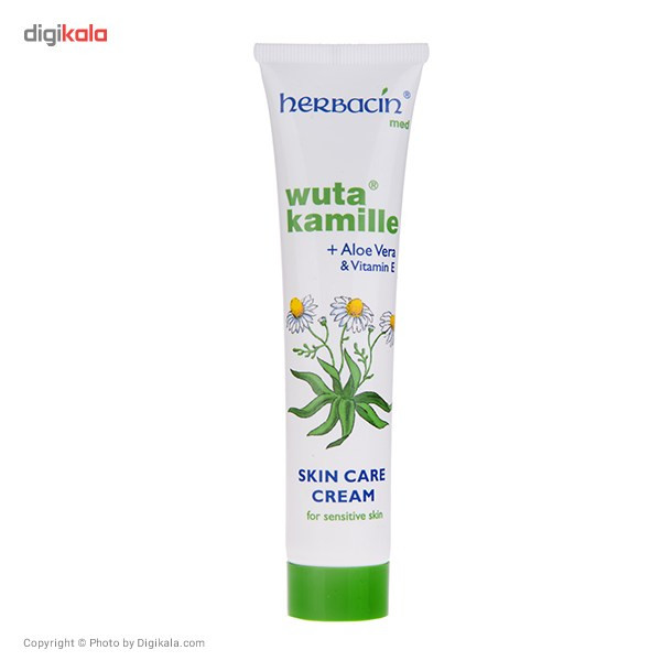 کرم ضد چروک و مرطوب کننده هرباسین مدل Wuta Kamille AloeVera حجم 75 میلی لیتر کرم ضد چروک و مرطوب کننده هرباسین مدل Wuta Kamille AloeVera حجم 75 میلی لیتر