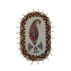 رومیزی قلمكار ممتاز اصفهان اثرعطريان طرح پته مدل G200