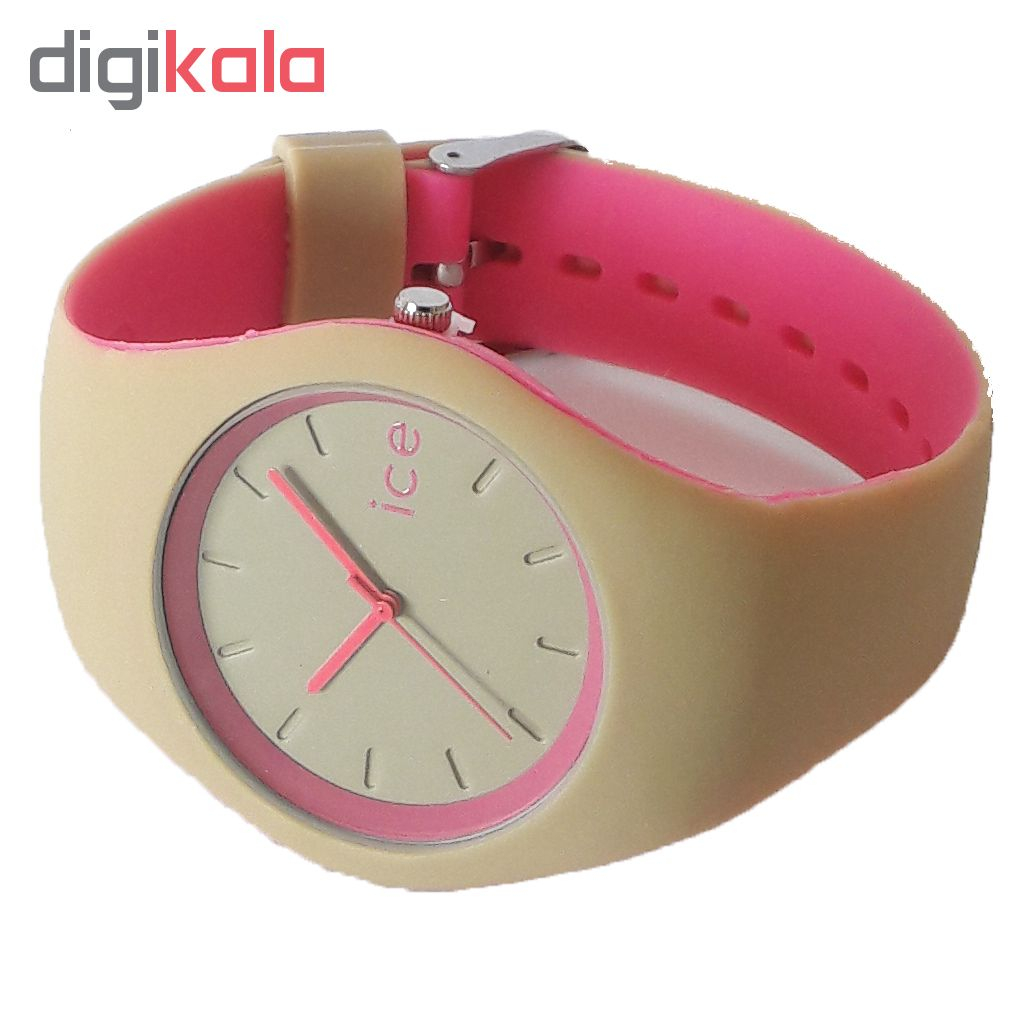 ساعت مچی عقربه ای زنانه مدل IS 9553 / KE-SOR به همراه دستمال مخصوص نانو برند کلیر واچ