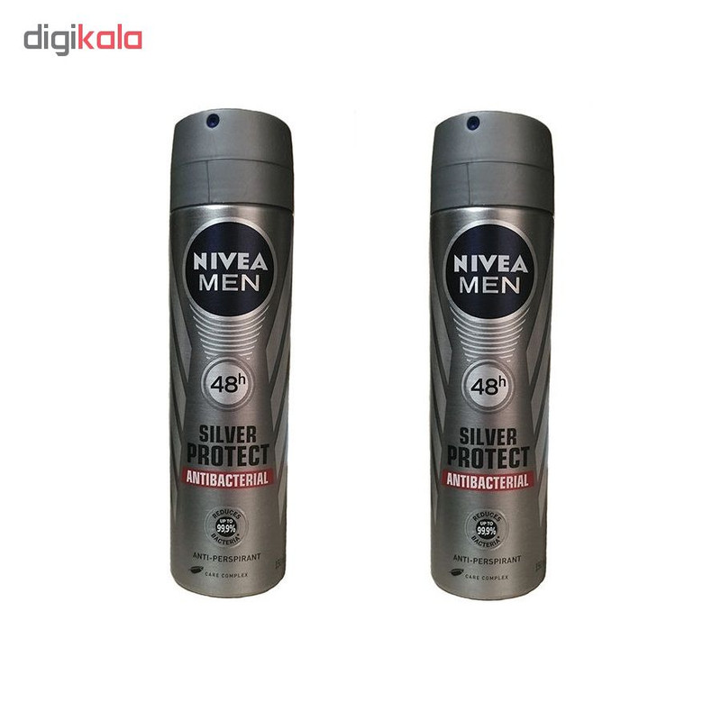 اسپری ضد تعریق مردانه نیوآ مدل Silver Protect حجم 150 میلی لیتر بسته 2 عددی اسپری ضد تعریق مردانه نیوآ مدل Silver Protect حجم 150 میلی لیتر بسته 2 عددی