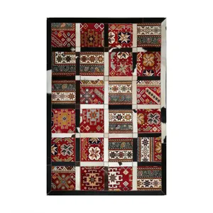 کلاژ فرش پوست و چرم کمالی مدل AD-00367