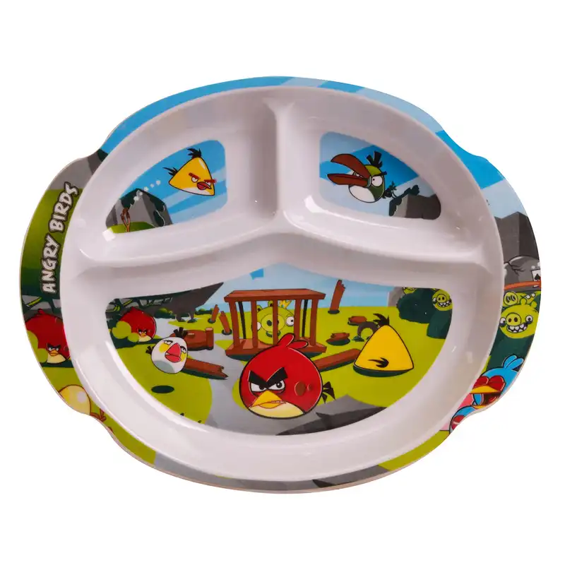 بشقاب کودک مهروز کد 5031 طرح انگری برد