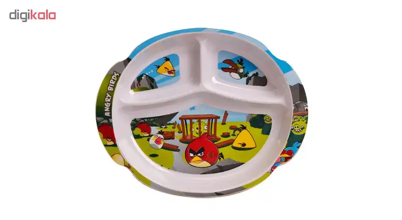 بشقاب کودک مهروز کد 5031 طرح انگری برد