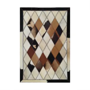 کلاژ فرش پوست و چرم کمالی مدل AD-00385