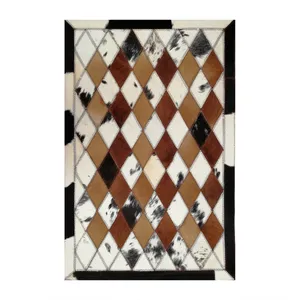 کلاژ فرش پوست و چرم کمالی مدل AD-00387